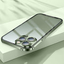 Frosted Metal Phone Case For iPhone 13 Pro(Green)