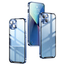 For iPhone 13 Pro Frosted Metal Phone Case (Gold)