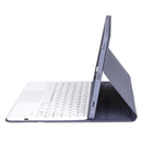 YA08B-A Candy Color Skin Feel Texture Round Keycap Bluetooth Keyboard Leather Case with Touchpad For Samsung Galaxy Tab A8 10.5 2021 SM-X200 / SM-X205(Purple)