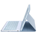 YA610B Candy Color Skin Feel Texture Round Keycap Bluetooth Keyboard Leather Case For Samsung Galaxy Tab S6 Lite 10.4 inch SM-P610 / SM-P615(White Ice)