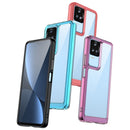 For Xiaomi Poco F4 Colorful Series Acrylic + TPU Phone Case(Red)