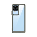 For Xiaomi Poco F4 Colorful Series Acrylic + TPU Phone Case(Transparent Black)
