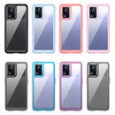 For OPPO Realme 8 5G Colorful Series Acrylic + TPU Phone Case(Transparent Black)