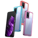 For OPPO Realme 8 5G Colorful Series Acrylic + TPU Phone Case(Transparent Black)