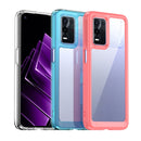 For OPPO Realme 8 5G Colorful Series Acrylic + TPU Phone Case(Transparent Black)