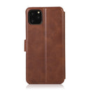 For iPhone 11 Pro Shockproof PU + TPU Leather Phone Case (Brown)
