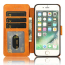 For iPhone SE 2022 / SE 2020 / 8 / 7 Shockproof PU + TPU Leather Phone Case(Khaki)