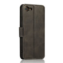 For iPhone SE 2022 / SE 2020 / 8 / 7 Shockproof PU + TPU Leather Phone Case(Black)