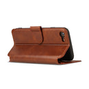 For iPhone SE 2022 / SE 2020 / 8 / 7 Shockproof PU + TPU Leather Phone Case(Brown)