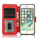 For iPhone SE 2022 / SE 2020 / 8 / 7 Shockproof PU + TPU Leather Phone Case(Red)