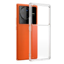 For vivo X80 Pro Four-corner Shockproof TPU + PC Phone Case(Transparent)