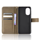 For Motorola Moto G52 4G Diamond Texture Leather Phone Case(Brown)