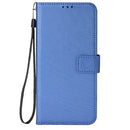 For OPPO Reno7 4G / F21 Pro Diamond Texture Leather Phone Case(Blue)