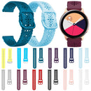 For Samsung Galaxy Watch4 40/44mm Plum Blossom Hollowed Silicone Watch Band(Light Grey)