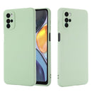 For Motorola Moto G22 Pure Color Liquid Silicone Shockproof Full Coverage Phone Case(Green)