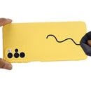 For Motorola Moto G22 Pure Color Liquid Silicone Shockproof Full Coverage Phone Case(Yellow)