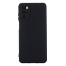 For Motorola Moto G22 Pure Color Liquid Silicone Shockproof Full Coverage Phone Case(Black)