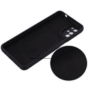 For Motorola Moto G22 Pure Color Liquid Silicone Shockproof Full Coverage Phone Case(Black)