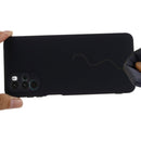 For Motorola Moto G22 Pure Color Liquid Silicone Shockproof Full Coverage Phone Case(Black)