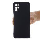 For Motorola Moto G22 Pure Color Liquid Silicone Shockproof Full Coverage Phone Case(Black)