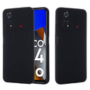 For Xiaomi Poco M4 Pro 4G Global Pure Color Liquid Silicone Shockproof Full Coverage Phone Case(Black)