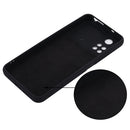 For Xiaomi Poco M4 Pro 4G Global Pure Color Liquid Silicone Shockproof Full Coverage Phone Case(Black)