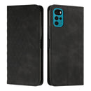 For Motorola Moto G22 Diamond Splicing Skin Feel Magnetic Leather Phone Case(Black)