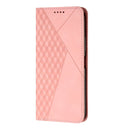 For Motorola Moto G22 Diamond Splicing Skin Feel Magnetic Leather Phone Case(Rose Gold)
