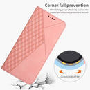 For Motorola Moto G22 Diamond Splicing Skin Feel Magnetic Leather Phone Case(Rose Gold)