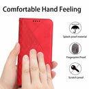 For Motorola Moto G22 Diamond Splicing Skin Feel Magnetic Leather Phone Case(Red)