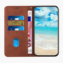 For Motorola Moto G22 Diamond Splicing Skin Feel Magnetic Leather Phone Case(Brown)