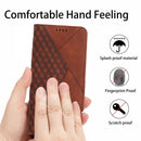 For Motorola Moto G22 Diamond Splicing Skin Feel Magnetic Leather Phone Case(Brown)