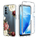 For OnePlus Nord N200 5G PC+TPU Transparent Painted Phone Case(Rose)