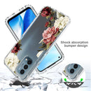 For OnePlus Nord N200 5G PC+TPU Transparent Painted Phone Case(Rose)