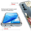 For OnePlus Nord N200 5G PC+TPU Transparent Painted Phone Case(Rose)