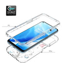 For OnePlus Nord N200 5G PC+TPU Transparent Painted Phone Case(Tree Butterflies)
