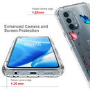 For OnePlus Nord N200 5G PC+TPU Transparent Painted Phone Case(Tree Butterflies)