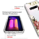 For LG V60 ThinQ 5G PC+TPU Transparent Painted Phone Case(Rose)