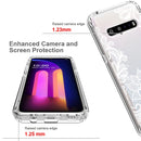 For LG V60 ThinQ 5G PC+TPU Transparent Painted Phone Case(White Flower)