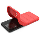 For Xiaomi Redmi 10C Magic Shield TPU + Flannel Phone Case(Wine Red)