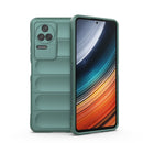 For Xiaomi Redmi K40S Magic Shield TPU + Flannel Phone Case(Dark Green)