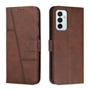 For Samsung Galaxy M23 5G/ Galaxy F23 Japan Stitching Calf Texture Buckle Leather Phone Case(Brown)