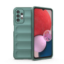 For Samsung Galaxy A13 5G / 4G Magic Shield TPU + Flannel Phone Case(Dark Green)