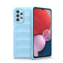 For Samsung Galaxy A13 5G / 4G Magic Shield TPU + Flannel Phone Case(Light Blue)