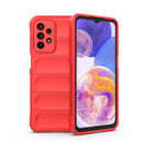 For Samsung Galaxy A23 Magic Shield TPU + Flannel Phone Case(Red)