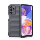 For Samsung Galaxy A23 Magic Shield TPU + Flannel Phone Case(Dark Grey)