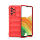 For Samsung Galaxy A33 5G Magic Shield TPU + Flannel Phone Case(Red)