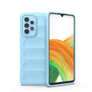 For Samsung Galaxy A33 5G Magic Shield TPU + Flannel Phone Case(Light Blue)