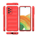 For Samsung Galaxy A33 5G Magic Shield TPU + Flannel Phone Case(Purple)