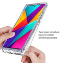 For Samsung Galaxy Note20 Ultra PC+TPU Transparent Painted Phone Case(White Flower)
